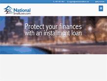 Tablet Screenshot of nationalsmallloan.com